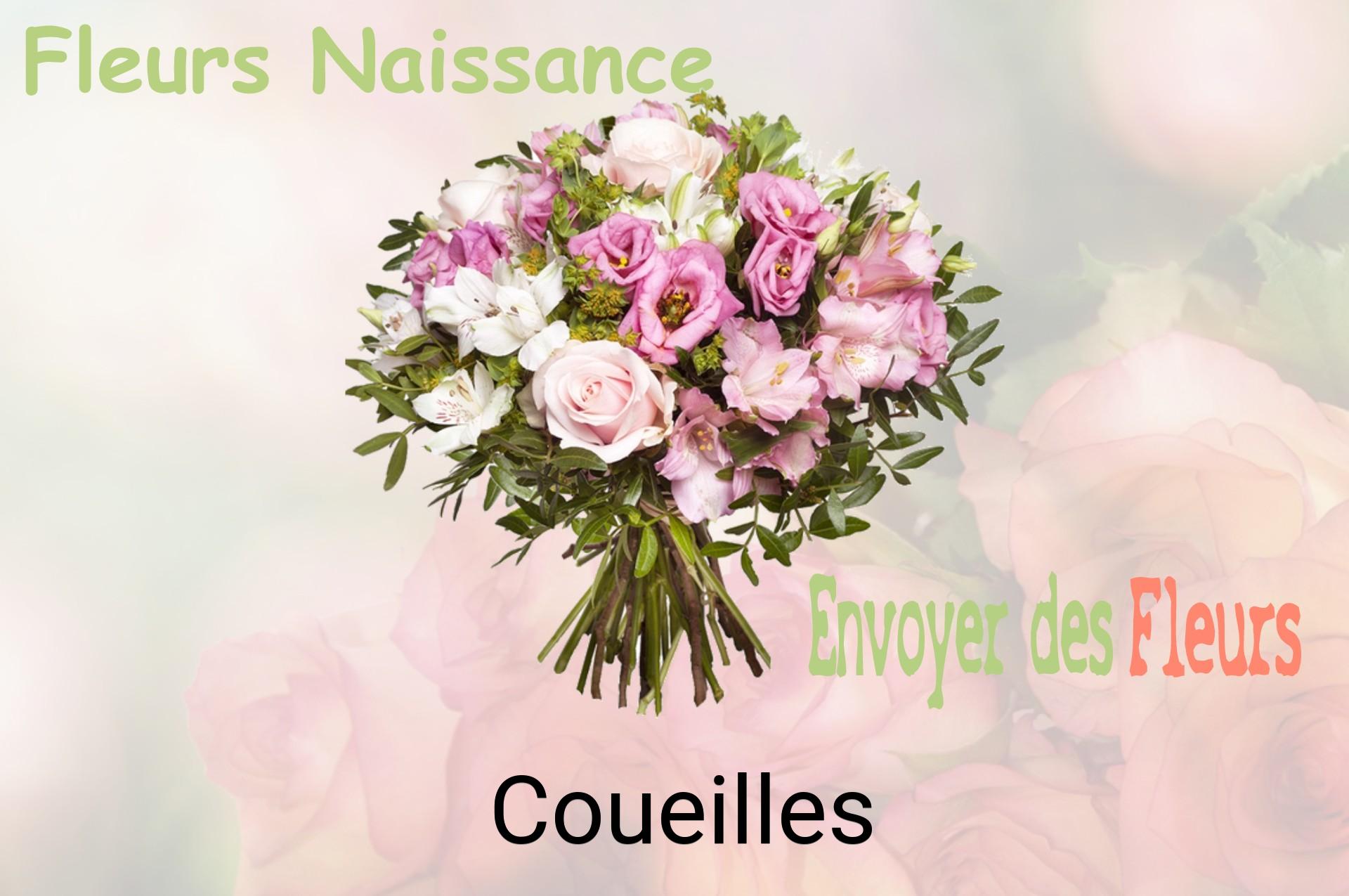 Bouquet de fleurs de naissance livré à Coueilles